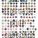 Digital images for cabochon or 2-12 mixed image transfer