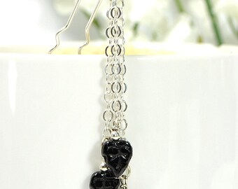 Gypsy Hair Charm Hair Clip Geisha Hair Beads Small Pirate Hair Accessory Hair Jewelry UPin or Snap Clip