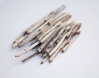DRIFTWOOD TWIG PIECES, thin branches, rustic craft supplies, wood scrap, reclaimed, salvage, raw materials, drift wood twigs, coastal decor