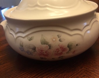 Pfalztgraff Tea Rose 2 Qt Casserole With Lid And Handles