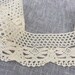 2-1/4" Ivory Cotton lace/cotton lace/bridal lace/vintage inspired lace/costume lace/ crochet lace/lace - DIY supplies/lace and trims- L16