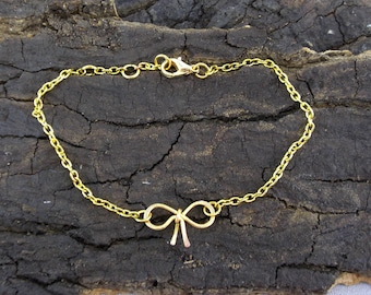 Bracelet Bow gilded Bridesmaids marriage Witness