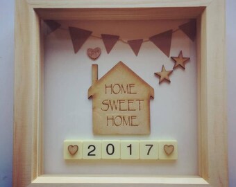 Scrabble box picture New Home Gift