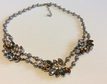 Vintage NWT Rhinestone Necklace