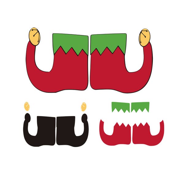 Christmas Elf Shoes SVG Cutting File & includes PNG for Christmas Elf Shoes SVG Cutting File & includes PNG for
