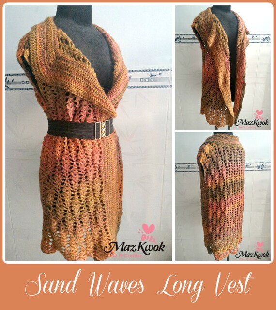 Long vest crochet pattern free hat templates pattern