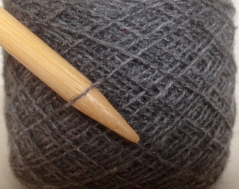 Recycled 100% CASHMERE Gray Lace Weight Yarn
