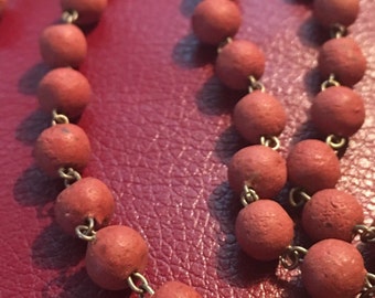 Handmade Vintage Fragrant and Real Rose Petal Beads (4 beads)