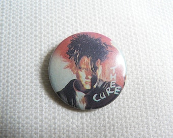 Vintage 80s - The Cure - Robert Smith - Pin / Button / Badge