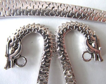 5 pieces (one set) Tibetan Silver DRAGON BOOKMARKS
