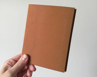 Address Book in Yellow and Red Iridescent Book Cloth