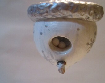 Miniature Acorn Birdhouse Christmas ornament