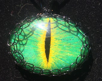 Oval Handpainted Dragon Eye