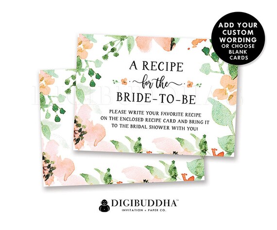 Bridal Shower Invitation Inserts 9