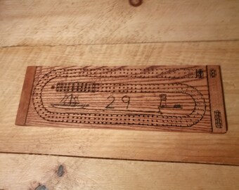 Handcrafted cribbage board