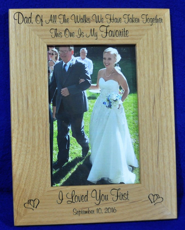 Dad Gift Father Of The Bride Frame For Birthday Zoom