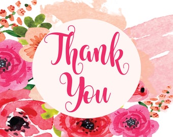Floral Thank You Cards