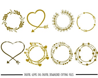 Tribal Circles, Arrow Circle Frames svg / dxf / eps / png files. Digital download. Compatible with Cricut, Silhouette, SCAL, Scan n cut etc.