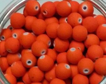 20 matte neon 10mm acrylic beads