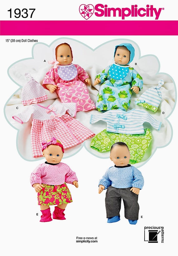 Download 15 inch Baby Doll Clothes Pattern 15 inch Doll Baby Clothes