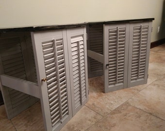 Colonial Williamsburg Shutter Side Tables