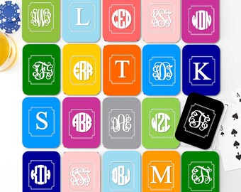 Monogrammed Playing Cards