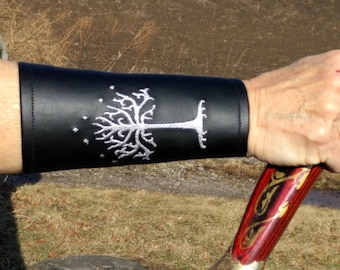 White Tree of Gondor Bracers Lord Of The Rings inspired bracers for Renaissance fairs ,Cosplay, Larping and Halloween
