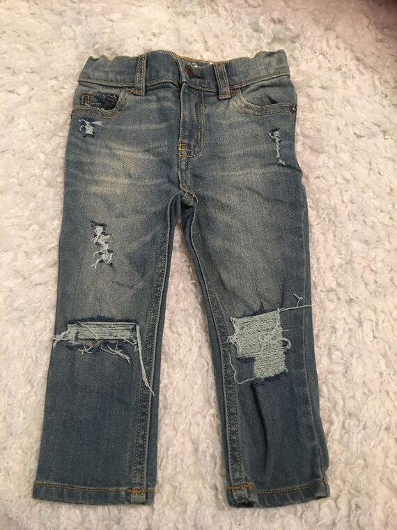 Distressed baby boy oshkosh skinny jeans 18m trendy baby
