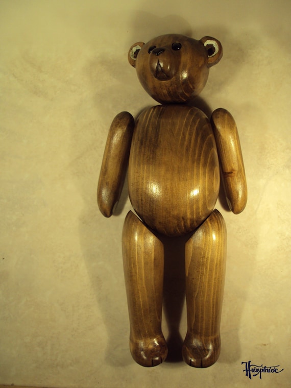 wooden teddy bears