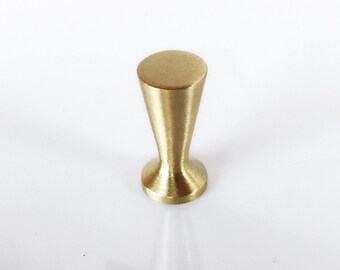 Satin Brass Cabinet Knob - McCobb Cabinet Knob - Drawer Pull