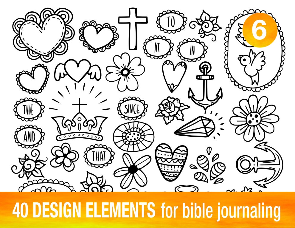 40 printable templates for bible journaling verse art