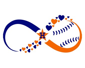 Digi-tizers Houston Astros Infinity Hearts Baseball SVG, Jpg, PDF cutting file, vinyl, decals, HTV, Cricut, Cameo, Laser engraving, Vector
