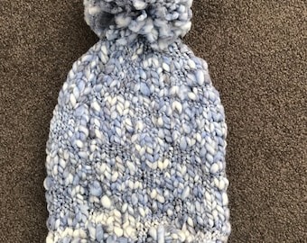 Hand knitted slouch beanie