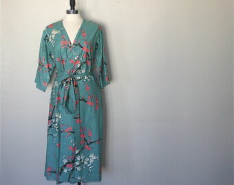 Ready to Ship Mid Calf Length Kimono Robe. Kimono. Dressing Gown. Plus Size Kimono. Plus Size Kimono Robe.