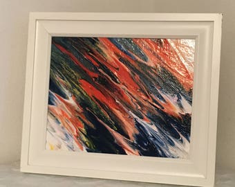 8x10 Framed Acrylic Painting