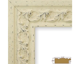 Craig Frames, 11x14 Inch Antique White Picture Frame, Swedish Country, 2.125-Inch Wide (5272041114)