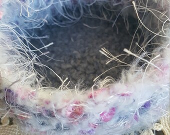 Small Blue Fancy Felted Bowl