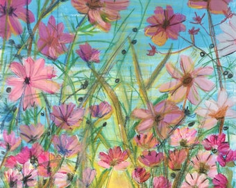Floral Garden Art Print 8" x 10"