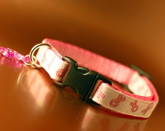 Cat Collar - Breast Cancer Awareness - 20% to Cancer Research UK