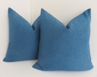 Solid Light Blue Pillow Cover