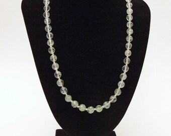 Rutilated Quartz and Silver Necklace