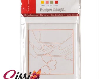 Acrylic block set for rubber stamps scrapbooking stamp-clear transparent 9 x 7 cm