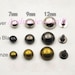 50Set 7-9-12-15mm mushroom shaped Rivets Hit nails Studs Rivets BRONZE Punk Rock DIY Rivet Spike Shoes Bag Belt Leather craft fitting F