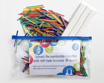 STEM Busy Bag - Hands on Learning - Homeschooling - Educational Toy - Quiet Toy - Educational Busy Bag - Tween Gift - Construction Play