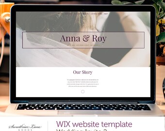 One Page Wedding Invite Website 2 | WIX website template