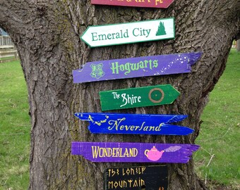 Fictional Places Sign