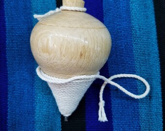 Mexican Spinning Top. Toy. Vintage. Trompo Mexicano. Juguete. Wood. (1 Piece)