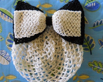 Vintage Crochet Bow Snood Pattern