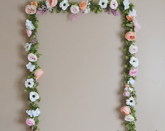 Wedding Garland, Wedding Backdrop, Flower Garland, Flower Backdrop, Silk Flower Garland, Wedding Decoration, Boho Wedding, Silk Flowers