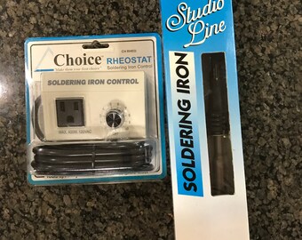 Mika International Soldering Iron ex10016 and Choice Rheostate ch rho - FREE SHIPPING